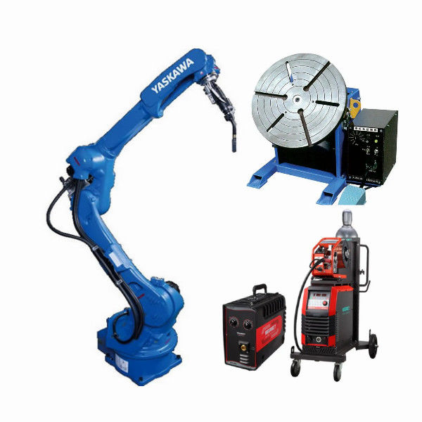 YASKAWA AR2010 6-osiowy manipulator ramienia robota spawalniczego 12 kg Ładowność 2010 Reach System podawania drutu i źródło spawacza